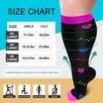 thumbnail image 2 of 3 pares de calcetines de compresión de talla grande calcetines de gran elasticidad calcetines de compresión deportivos y fitness ER, 2 of 5