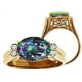 thumbnail image 2 of Tommaso Design� Oval 10x8 mm Mystic Rainbow Topaz Ring, 2 of 9