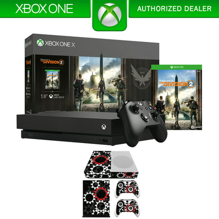 Microsoft Xbox One X Bundle 1 Tb Console With Tom Clancy S The - roblox protective vinyl skin decal cover for xbox one x console 2 controllers