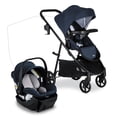 thumbnail image 1 of Britax Willow Brook Baby Travel System, Infant Car Seat and Stroller Combo with Aspen Base, ClickTight Technology, RightSize System and 4 Ways to Stroll, Navy Glacier, 1 of 5