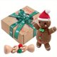thumbnail image 1 of Christmas Crochet Two-piece Set Tambourine, Baby Early Education Tool, Cute Design Attracts Baby's Attention, Exquisite Packaging Gift Box Is More Precious, 1 of 4