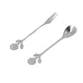 thumbnail image 2 of Cucharas De Té, Juego De Tenedor De Cuchara De Moldeo De Una Pieza Pulido De Espejo Duradero Confiable Para El Hogar Para La Boda Para La Cocina Ccdes Otros, 2 of 8