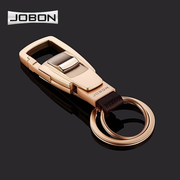 BBSISGO Business Buckle Car Key Ring Keychain, Silver, 1