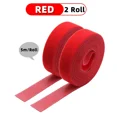 thumbnail image 1 of 5m/roll Cable Ties Reusable Loop Bundle Self Adhesive Fastener DIY Accessories Nylon Strap Organizer Clip Wire Holder Management Red x 2 rolls Width 25mm, 1 of 5