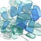 thumbnail image 1 of Piezas de vidrio marino para manualidades, bodas y decoración del hogar - Vidrio plano esmerilado en azul, blanco y verde, 1 of 5