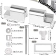 thumbnail image 1 of Cateissary Bisagras para asiento de inodoro, apertura silenciosa y cerrada, hechas de ABS, accesorio Universal para asiento de inodoro Accesorios de baño, 1 of 6