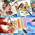 thumbnail image 5 of Art Supplies for Kids and Adults, 7 Color in 1 Black Wooden Rainbow Colored Pencils Pre-sharpened, Rainbow Pencils for Coloring Books, Drawing, Sketching,Art Set for Boys and Girls (12pcs), 5 of 8