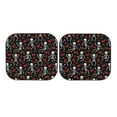 thumbnail image 7 of Daiia Skeleton with Roses 2PCS Car Windshield Sun Shade, Foldable Sun Shield for Car Front Window, Auto Sun Blocker Visor Protector Universal for Truck SUV Pickup-Large, 7 of 7