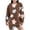 Brown, variant on Women's Fashion Sweatshirts Dresses Casual Midi Sweatshirt Dress Plaid Printed Star Printed Blouses with Pocket Juniors Trendy Long Sleeve Pullover Dress Top,Brown,Medium