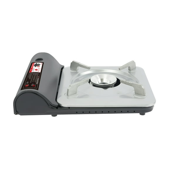 Wildnix Portable Camping Gas Stove, 3500W BBQ Grill for 3-5 People, Windshield, Sturdy Feet, Tabletop Cooking for Outdoor Gatherings