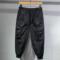 thumbnail image 5 of Pantalones cargo negros para exteriores para hombre, pantalones harén para senderismo, pantalones de verano para hombre, pantalones holgados de diseño estético de lujo de alta calidad, estilo vintage, 5 of 5