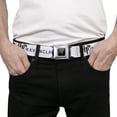 thumbnail image 3 of The Wizarding World of Harry Potter Belt, Seatbelt Buckle Belt, Harry Potter Gryffindor Ravenclaw Slytherin White Black, 34 to 52 Inches, 3 of 9