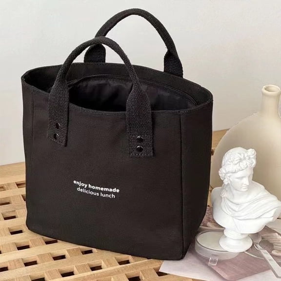 Women's Canvas Handbag Solid Color Women's Casual Large Capacity Travel Bag