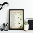 thumbnail image 3 of ADALE When Tomorrow Starts Without Me Poem Vintage Poster Motivational Quotes Poster Prints for Wall Decor Pictures Canvas Oil Paintings for Printed Canvas Black Framed 12x16 Inch, 3 of 5
