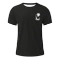thumbnail image 4 of T-shirt à Manches Courtes Imprimé Graphique Décontracté Col Rond pour Usage Quotidien Hommes T-Shirt Confortable Quotidien T-Shirt Graphique Polyvalent pour Printemps et Été, 4 of 4