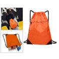 thumbnail image 4 of VONKY Portable Nylon Drawstring Bag Sack Beach Gym Backpack Shoes Bags Convenient and Versatile Orange 1Set, 4 of 6