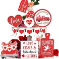 thumbnail image 5 of Wooden Valentines Day Tiered Tray Decorations Set of 12, Valentine's Day Accessories, Valentines Ornaments, Valentines Day Indoor Decor, 5 of 6