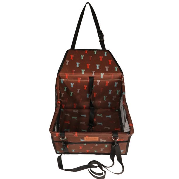 Perrera Plegable Del Del Del Asiento Del Perro W / Correa de Seguridad - 2 Colco Pet Dog Car Carrier