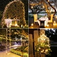 thumbnail image 6 of Morttic 2 Pack 300 LEDs Solar String Lights , 98 FT Christmas Solar Copper Wire Fairy Lights Flexible Waterproof Indoor Outdoor Lighting for Garden, Patio, Windows, Trees, Party (Warm White), 6 of 10