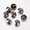Gunmetal, variant on 20X Alloy Shank Buttons 1-Hole Half Round Platinum Sport Woolen Coats Buttons-Light Gold