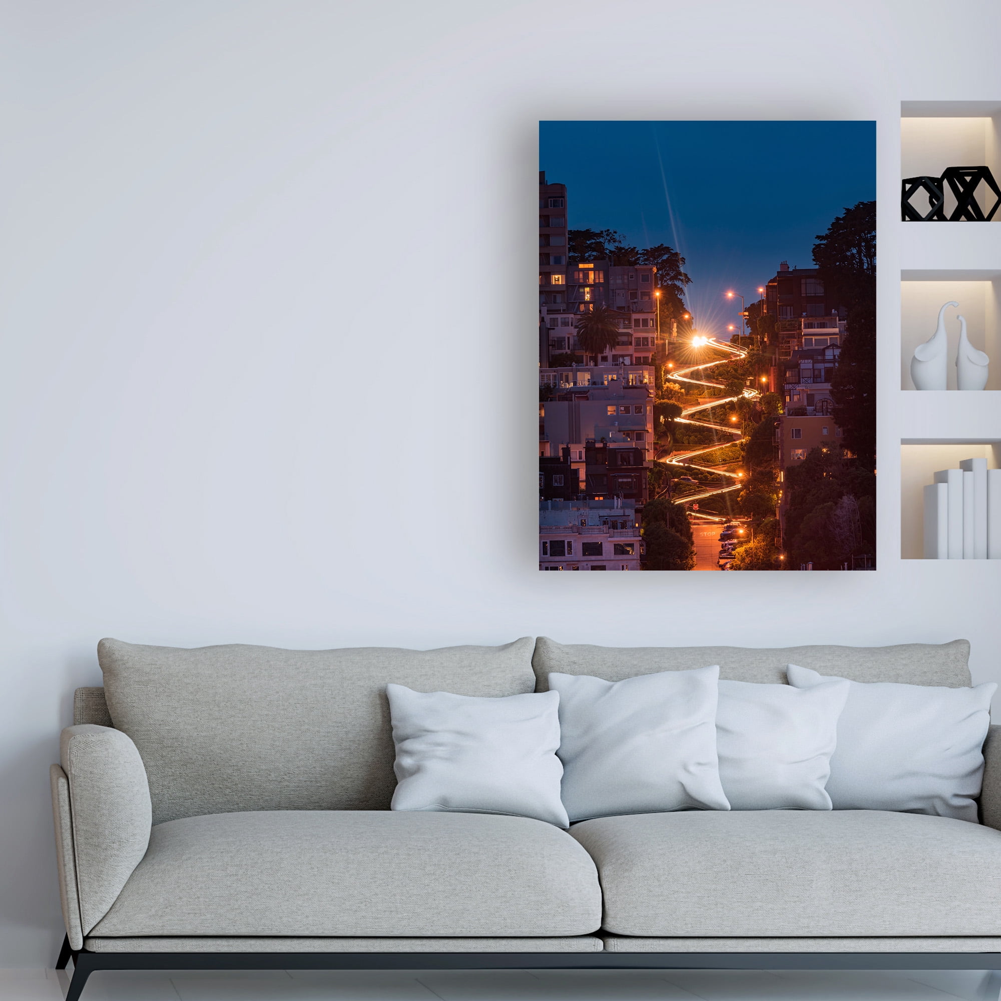 Trademark Fine Art 'Lombard Street' Canvas Art by Bruce Gett