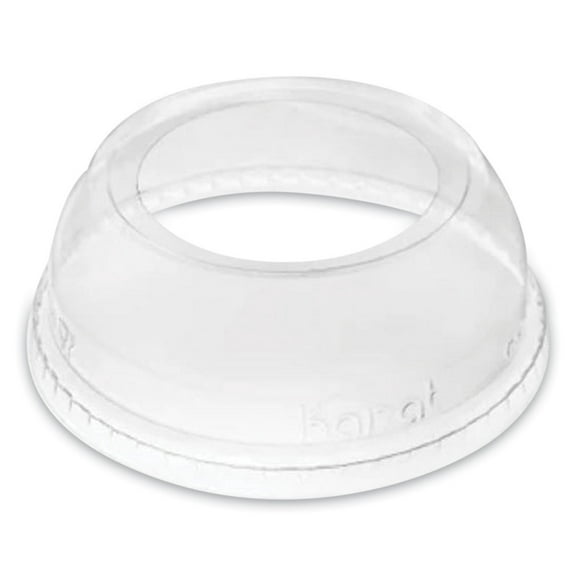 Karat C-KDL626-WH Plastic Wide Opening Dome PET Lids Fits 12 oz. to 24 oz. Cold Cups - Clear (1000/Carton)