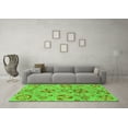thumbnail image 3 of Ahgly Company Indoor Square Abstract Green Modern Area Rugs, 4' Square, 3 of 4