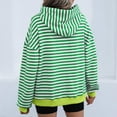 thumbnail image 4 of Titcea Hoodies for Women Striped Printed Oversized Drawstring Long Sleeve Hoodie with Pockets Loose Casual Pullover Sweatshirt, 4 of 6