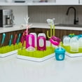 Boon Lawn Countertop Drying Rack, LowProfile Easy To Clean Baby Bottle