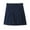 Navy, variant on Bienzoe Girl's Cotton Stretch Elastic School Uniform Pleated Skirt M Grey