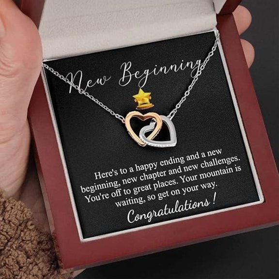 Personalized Graduation Gift Necklace, Graduation Gift for Her, College Graduation Gift for Her, High School, Senior Graduation, Class of 2022 With Message card