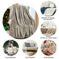 thumbnail image 5 of Catalonia Super Soft Sherpa Throw Blanket 50" x 60" Reversible Match Color Fuzzy Micro Plush All Season Fleece TV Blanke, 5 of 7