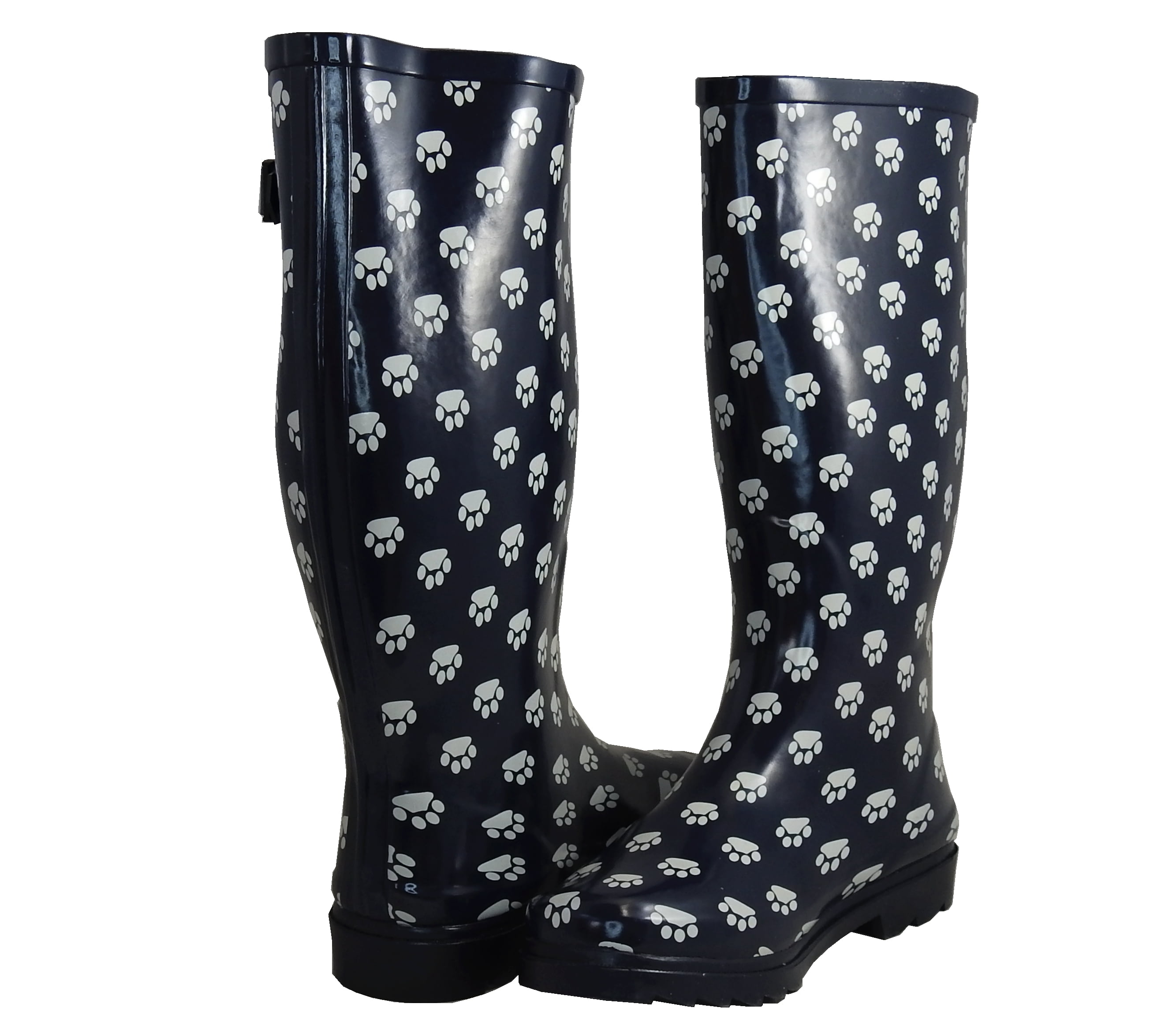 Starbay Women's Rubber Rain Boots, Houndstooth - Walmart.com