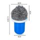 thumbnail image 4 of Grill Brush Strong Decontamination Steel Balls Kitchen Cleaning Gadget Blue, 3 Pieces, Red Blue Green, 4 of 4