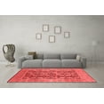 thumbnail image 3 of Ahgly Company Indoor Square Oriental Red Traditional Area Rugs, 6' Square, 3 of 4