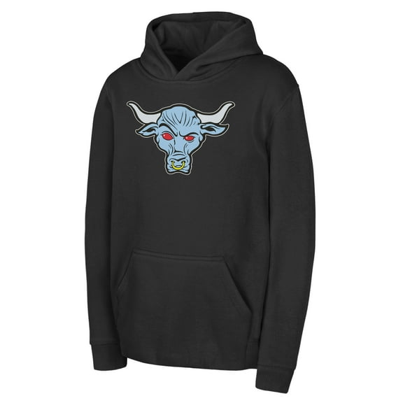 Youth Black The Rock Primary Logo Pullover Hoodie