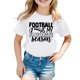 thumbnail image 2 of Gibobby Blusa Termica Niñas Camisetas con estampado de de Rugby de manga corta para niños y niñas, ropa de moda (Blanco, 5-6 Años), 2 of 3