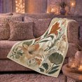 thumbnail image 6 of Printed Flannel Throw Blanket with Autumn Harvest Floral Lily Mantelpiece, 6 of 9