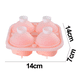 thumbnail image 2 of Moldes para cubitos de hielo en forma de rosa, de silicona, con forma de flor y forma de cubo redondo para enfriar whisky, cócteles, jugo de bourbon, sin BPA, 2 of 5