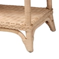 thumbnail image 4 of bali & pari Oxford Braided Natural Rattan Console Table with Open Shelf, 4 of 6