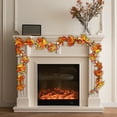 thumbnail image 5 of sruoe Halloween Maple Leaf Vine Garland, Artificial Garland Rattan, Hanging Maple Leaf Garland, Indoor Christmas Fall Maple Garland, Hanging Fall Leaves for Thanksgiving Autumn Home Decoration, 5 of 6