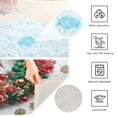 thumbnail image 4 of U-Shaped Toilet Mat Plush Bathroom Rug Mat Non Slip Bathroom Mats Christmas Wreath Pattern, 4 of 5