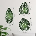 thumbnail image 7 of A set of 3 Tropical Wooden Palm Leaves Wall Art - DIY Wooden Leaf Plant Decor, Vintage Hanging Sculpture, Green Accent for Home Bathroom Office Tree Decorative Hollow Hawaiian Nature Artistic, 7 of 7