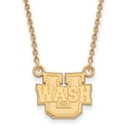 thumbnail image 1 of 14k Yellow Gold Washington U St. Louis Small Pendant Necklace, 1 of 4