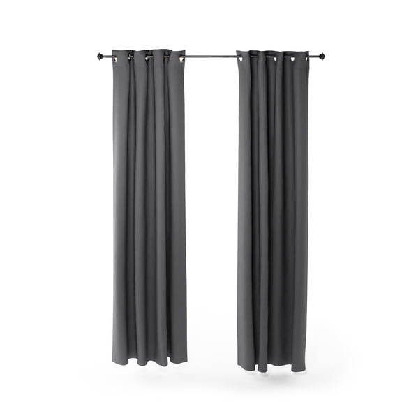 Furinno COLLINS Blackout Curtain 52x95 in. 2 Panels, for Living Room, Bedroom, Grey