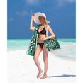 thumbnail image 3 of Bolso de playa grande para mujer, bolso de mano resistente al agua y a la arena con bolsillo interior y cremallera, 3 of 5