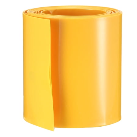 Gaine Thermorétractable PVC Orange 29.5mm Plat - 5m Pour Batterie 18650 18500 Emballage