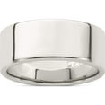 thumbnail image 1 of Sterling Silver Ss 8mm Flat Size 10 Band Made In United States qwfb080-10, 1 of 5