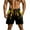 Yellow, variant on DDAPJ pyju Men's Graphic Print Swim Trunks Funky Hawaiian Beach Shorts Drawstring Elastic Waist Surf Board Shorts with Pockets Gold S