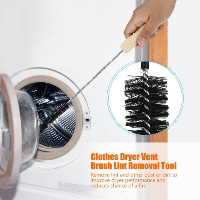 CLOTHES DRYER Lint Vent Trap Cleaner Brush gas electric Fire Prevention Bottle 